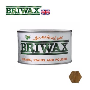 【英國Briwax】拋光上色蠟-黑橡木色 370g(上色蠟)