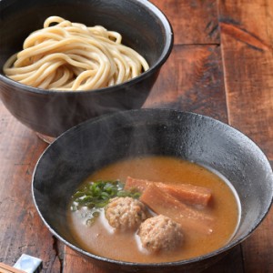 麺屋一燈 濃厚魚介つけ麺（３食分） ゲランド塩 粟国塩 鶏団子 つくば茜鶏 醤油 しょうゆ 鶏白湯 スープ つけめん