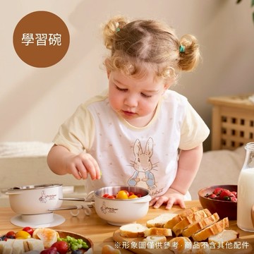 快速出貨【奇哥】比得兔抗菌不鏽鋼學習碗｜寶寶新生兒禮、寶寶餐具、學習餐具