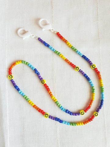 Paris*Le Bonheun。今天微笑了嗎。口罩掛繩。設計款防疫口罩鍊