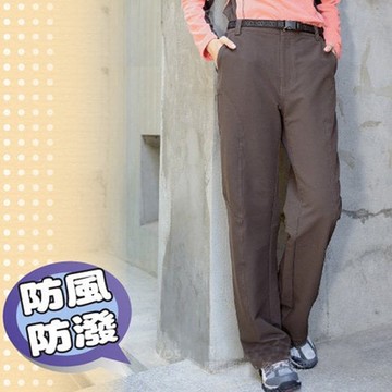 【瑞多仕-RATOPS】女 彈性磨毛保暖長褲.休閒褲_DA3624 暗褐色