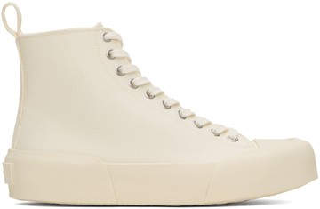 Jil Sander 灰白色高帮运动鞋