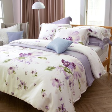 金安德森寢具 凡爾賽 紫 萊賽爾天絲 雙人 加大 四件式 床包組