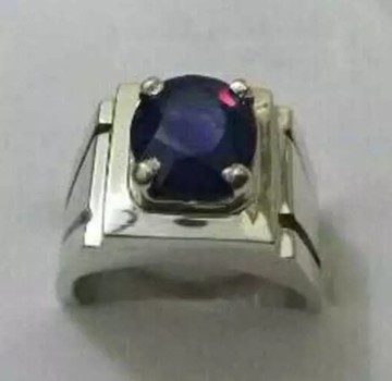 男款純淨喀什米爾藍寶石戒指 深藍色男款藍寶石戒指