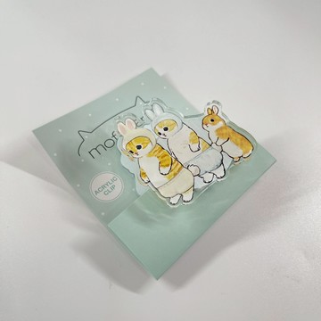 日本帶回 現貨 mofusand 貓福珊迪 壓克力夾 文件夾 夾子【冠頭日貨】