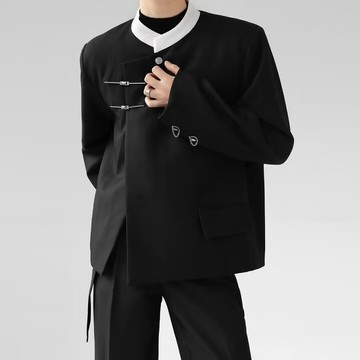 𝒚𝒐𝒖𝒓® 𝒔𝒕𝒖𝒅𝒊𝒐| M-2XL  日係 山本耀司 西服 外套 高級感 紐扣 夾克 長袖外套 T002