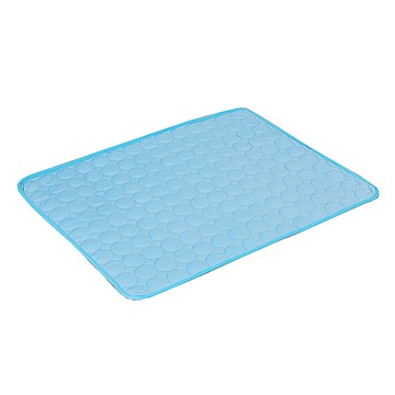 貓狗寵物用 冰絲涼感床墊  藍色  1個  L號(70 x 55cm)