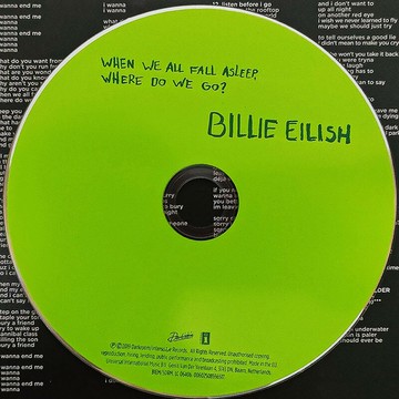 原裝正版 碧梨專輯 Billie Eilish When we all fall asleep CD