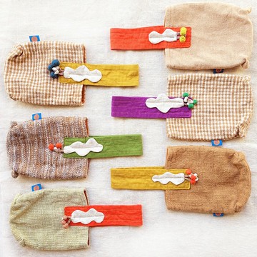 DUNIA handmade // 草木染手織布飲料提袋