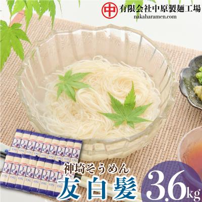 ふるさと納税 神埼市 神埼そうめん「友白髪」 18袋入り (H045101)