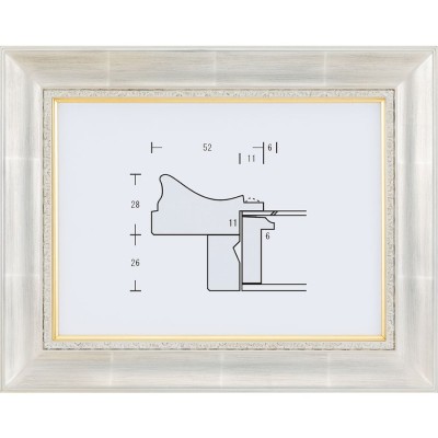 日本製 2ウェイ 額縁 油彩額縁 油絵額縁 木製フレーム 風月 シルバー