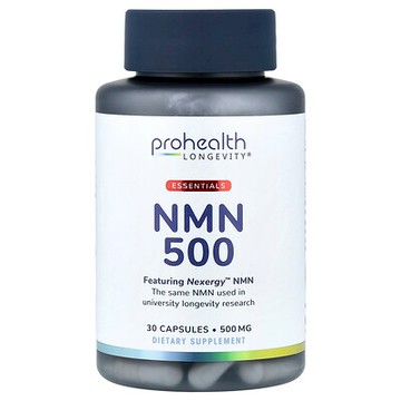 ProHealth Longevity, Essentials, NMN 500, 500 mg, 30 Capsules