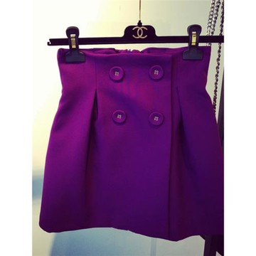 2025夏季新款韓版紐扣高腰打底蓬蓬裙花苞半身裙女顯瘦a字裙短裙