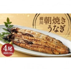 朝焼きうなぎ 4尾入 約150g×4 合計約600g タレ・山椒各6袋