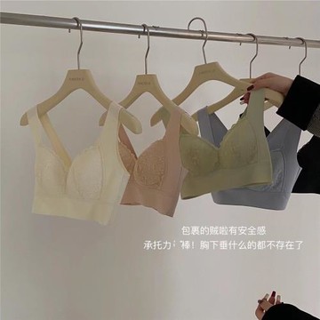 Aim858同款無海綿薄款柔塑美體塑形內衣女小胸聚攏大胸顯小文胸罩