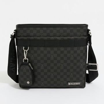 PLAYBOY - 下沉式斜背包 Honour系列 - 黑色