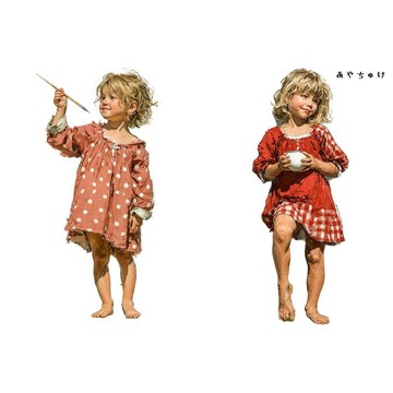 【4 月新品 2】08-122-0027 人物貼紙 鄉村女孩