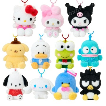 小禮堂 Sanrio 三麗鷗 植絨造型公仔吊飾 (經典款) Kitty 布丁狗 山姆企鵝 漢頓 貝克鴨