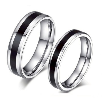 《316小舖》今天特價【C517】(優質鈦鋼戒指-成熟魅力情侶鋼戒黑色對戒情人對戒年節禮物男戒女戒黑戒戒子尾戒防水戒指)