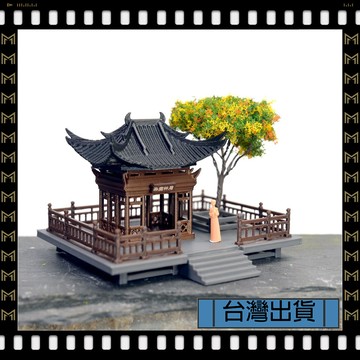 🔥臺灣出貨🔥可開發票✅【大同小藝】復古 建築 擺件 中式 古建 假山 盆景 微景觀 建築模型 古裝人物 微縮景觀
