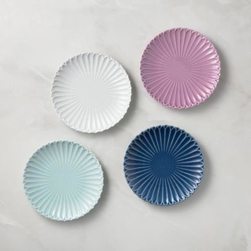 石丸波佐見燒 - 八重菊淺盤 (2件組) - 16.8 cm