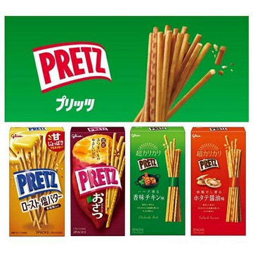 【江戶物語】 glico 固力果 PRETZ 系列 餅乾棒 盒裝 2袋入 餅乾脆棒 百力滋 普立茲棒 日本原裝進口