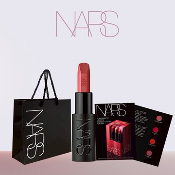 熱銷首選🔥【NARS】奢慾緞光唇膏 | 巨蟹座的高調生日禮物🎁首選明媚裸粉玫瑰色❤高級都會感(精品口紅/潤感口紅)