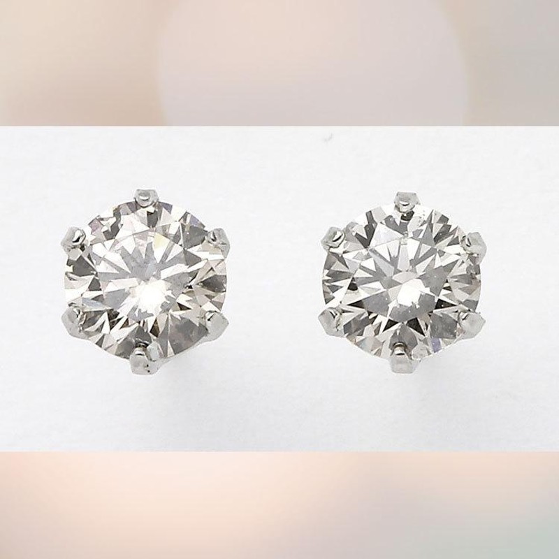 Pt900007007素材材質ダイヤモンドピアス プラチナピアス スタッド 0.14ct