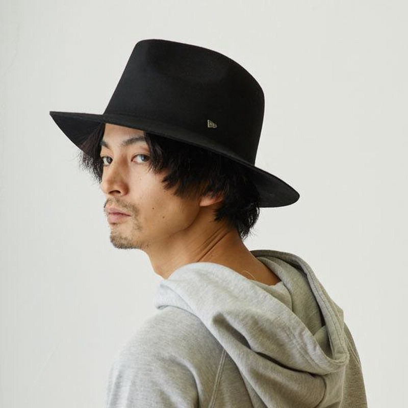 SHAREEF 黒 ウール・フェルトハット 帽子の通販【EDHAT エドハット】ウール フェルト 短いつば