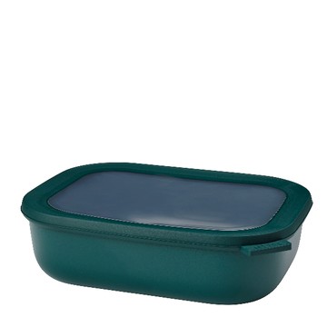 Mepal Cirqula 方形密封保鮮盒 2L(淺)-松石綠