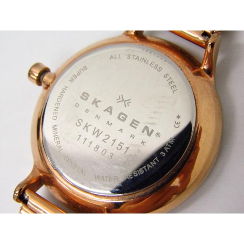 SKAGEN スカーゲン SKW2151 クォーツ腕時計 ピンクゴールド
