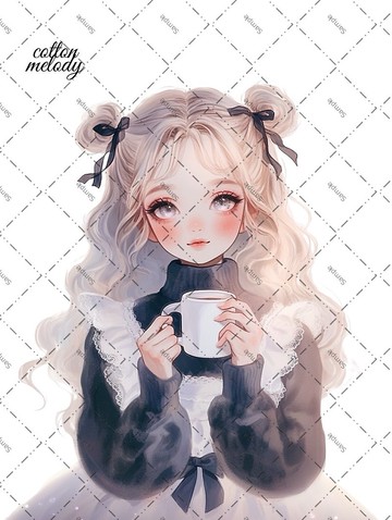 original sticker no.H6 人物貼紙 原創貼紙 原創人物貼紙 裝飾貼紙 cotton melody