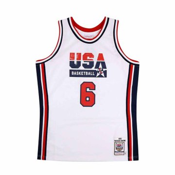 NBA M&N Authentic球員版復古球衣 92 Dream Team #6 Patrick Ewing -AJY4AC19090-USAWHIT92PEW