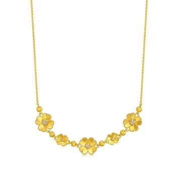 Gold Rhyme 「金韻羅曼」 星鑽花語 鑽石黃金項鍊