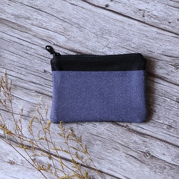 酒袋布零錢包 // 暗灰紫 // 手工限量