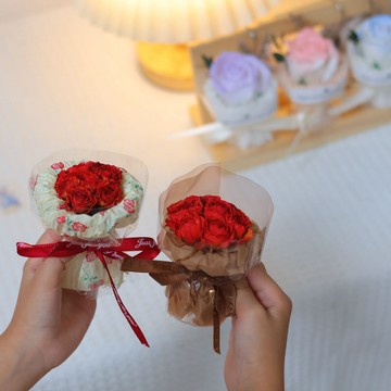 成品 花束🌸  迷你口袋見面小花束玫瑰向日葵永生花仿真花伴手禮生日禮物裝飾