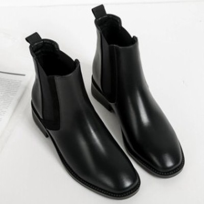 ショートブーツ 歩きやすい サイドゴア 冬新作 レディース サイド 痛くない ローヒール レディース 韓国 ジップ 冬靴 かわいい 太ヒール 通販 Lineポイント最大get Lineショッピング