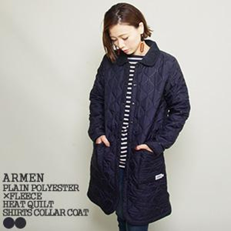 クーポンで20%OFF]アーメン/ARMEN ポリエステル×フリースヒートキルト