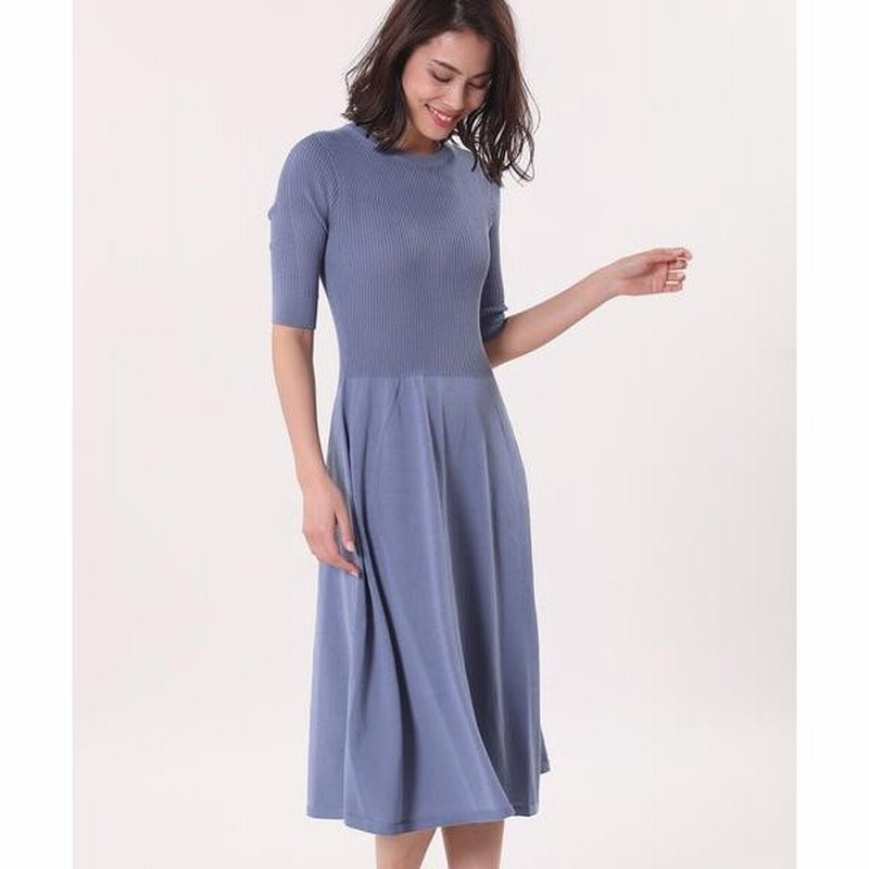 Ined イネド ラウンドネックニットワンピース 通販 Lineポイント最大0 5 Get Lineショッピング