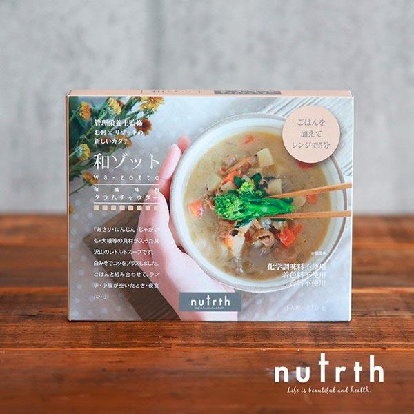 nutrth（なとりす）　和ゾット 和風味噌クラムチャウダー 210g