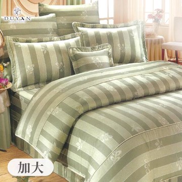【DUYAN 竹漾】40支精梳棉六件式兩用被床罩組 森語秘境 台灣製(加大)