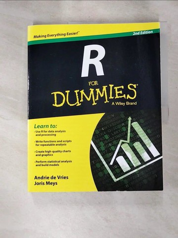 【書寶二手書T4／電腦_J9L】R for Dummies_De Vries, Andrie,Meys, Joris