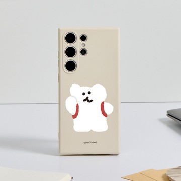 DINOTAENG校園-Bobo背書包純色矽膠SAMSUNG手機殼