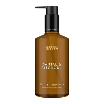英國 Scottish Fine Soaps 檀木廣藿香 沐浴露（香氛保濕控油沐浴乳 男性男生香水沐浴膠 敏感肌沐浴精