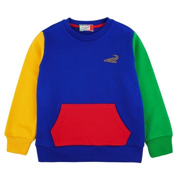 Crocodile Junior小鱷魚童裝-撞色拼接大口袋上衣- U66436-55 小童款