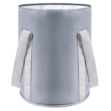 AHOYE 五層保溫摺疊泡腳袋 22L 防水 便攜式設計  灰色  1個