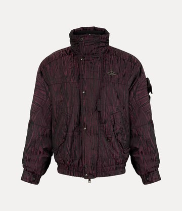 Vivienne Westwood Nevada Bomber Wr Moire Techwear Black-bordeaux 52 Men