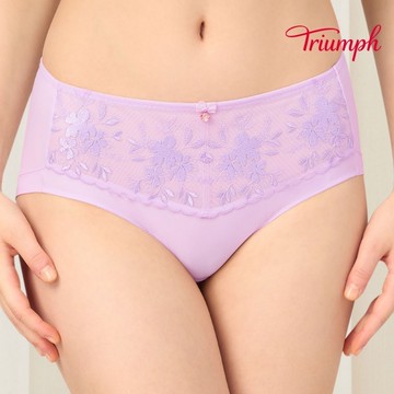 黛安芬-FLORALE輕翼緊緻纖型系列 中腰平口內褲 M-EEL 微薰紫｜87R2446 8V