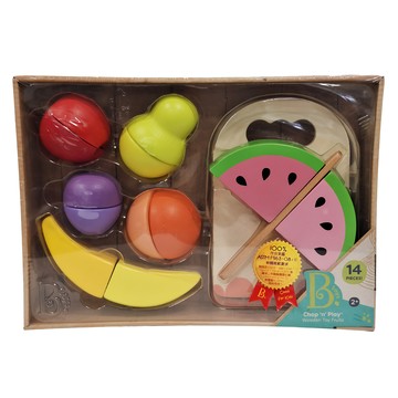 B.toys 切盤水果 木製玩具 2歲以上  水果組  1組