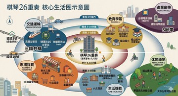 B3左營綠建築棋琴26重奏三鐵共構大2房平車｜高雄市左營區文川路
